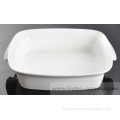 ivory creamy pure white fashion popular creative rectangular bowl